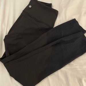 Lululemon high-waist, laser cut, yoga pants